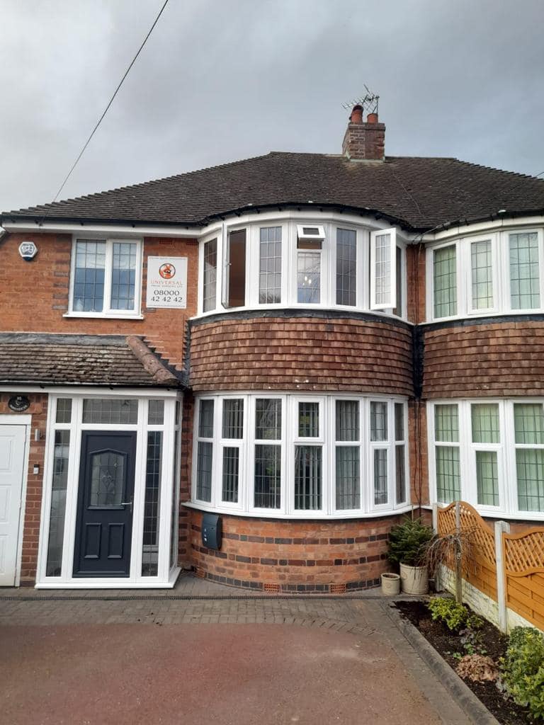 Replacement Windows Wolverhampton A Wolverhampton home fitted with replacement uPVC windows